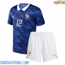 Camisa de time de futebol França Randal Kolo Muani #12 Replicas 1º Equipamento Infantil Mundo 2026 Manga Curta (+ Calças curtas)
